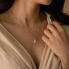 CARLIDANA Dainty Stainless Steel Gold Plated Initial Letter A-Z Pendant Choker Personalized Name Necklace for Girls Gift