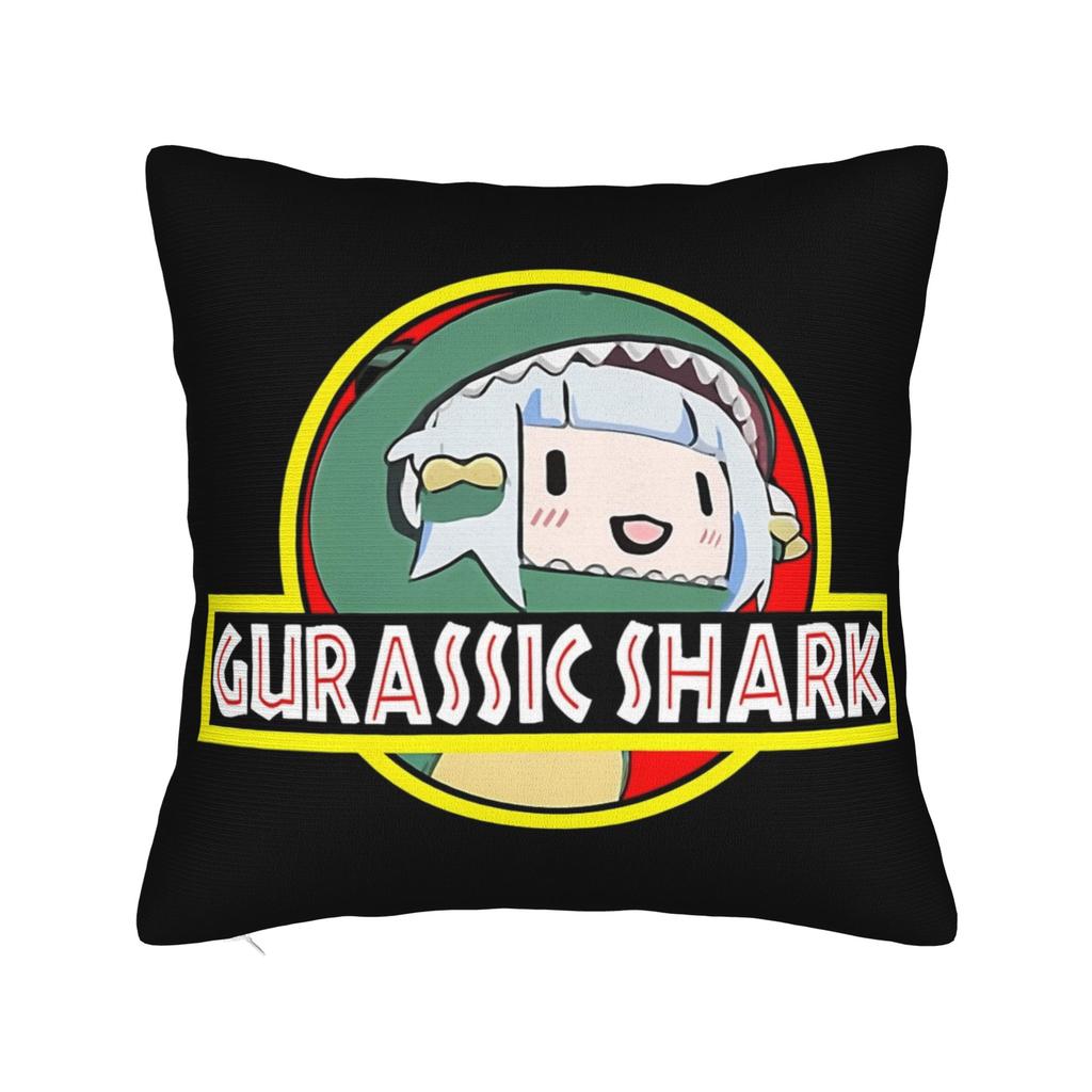 Hololive Gawr Gura Pillowcase Soft Polyester Cushion Cover Decoration Throw Pillow Case Cover Sofa Square 45X45cm