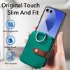 For Samsung Galaxy Z Flip7 5G Case Zipper Pocket Leather + PC Phone Cover with Ring Holder