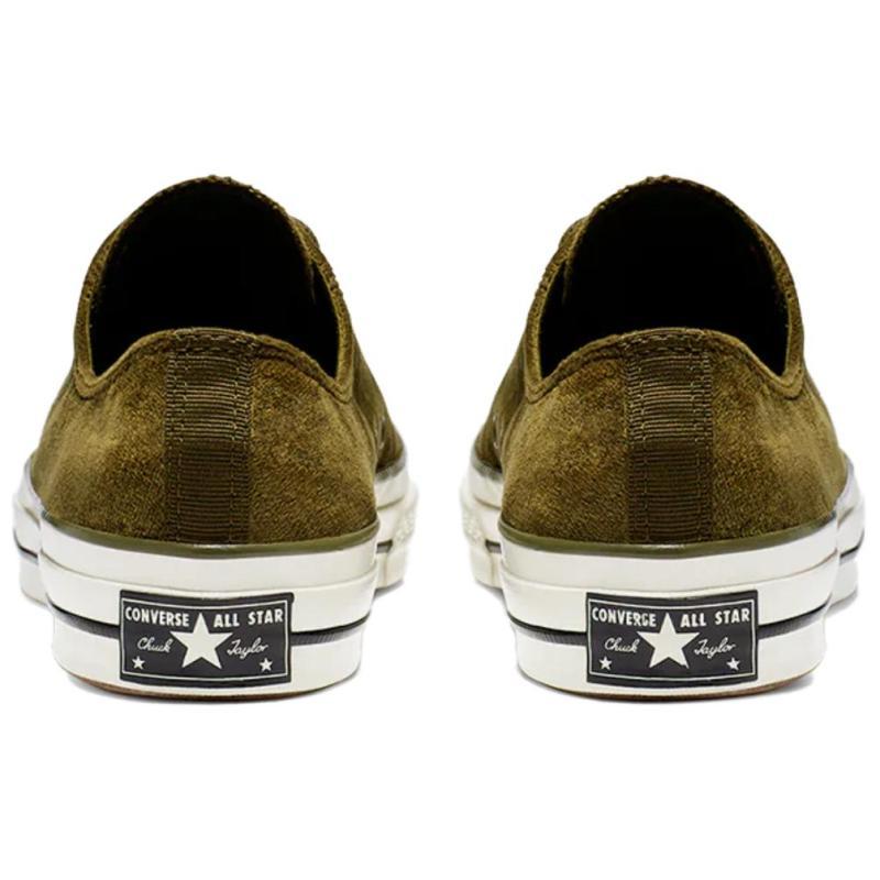 Converse Chuck 1970s Velvet Low Top Velvet Lace-up Low Top Espadrilles Unisex Green