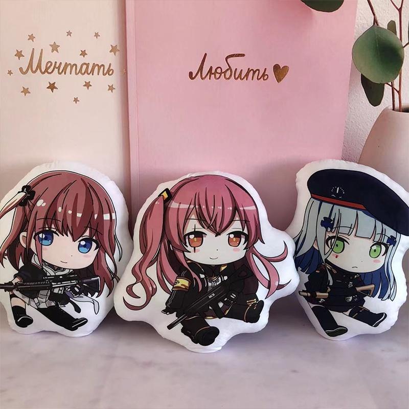 Soft And Crystal Super Soft Girls' Frontline Plush Pillow Star15 Double-sided Print Plush Keychain Pendant Doll