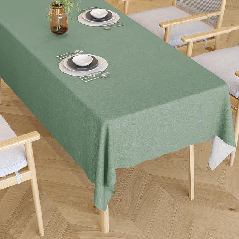 Tovaglia Impermeabile e Oil-proof, Copritavola Rettangolare Lavabile Anti-scottatura, Tovaglia Monocolore di Lusso per Tavolo da Pranzo Tavolino da Caffè