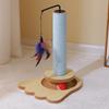 Interactive Cat Turntable Scratch Post with Hanging Ball