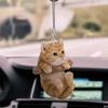 2D Nette Katze Welpen Auto Hängen Cament Kätzchen Hund Simulation Modell Kreative Auto Innen Dekor Tier Acryl Anhänger Kind Spielzeug geschenk