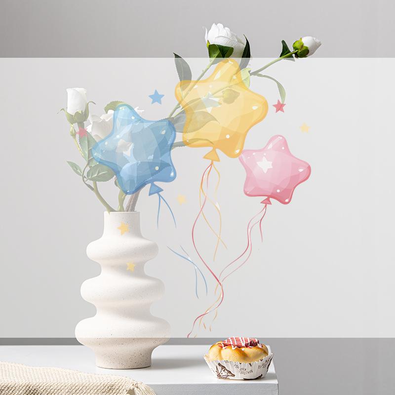 Creative Plastic White Vase Home Living Room TV Cabinet Decorative Ornaments Flower Table Decoration Crafts