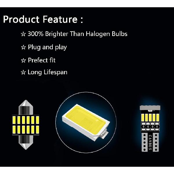 AWALITED 17pcs Pilot Interior LED Lights Kit Super Bright LED Map Dome Light Bulbs for 2009 2010 2011 2012 2013 2014 2015 Honda Pilot All Models