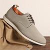 British Style Man Shoes Retro Suede Casual Leather Shoes Lace-up Oxford Shoe Moccasins Luxury Business Dress Party Shoes for Men
