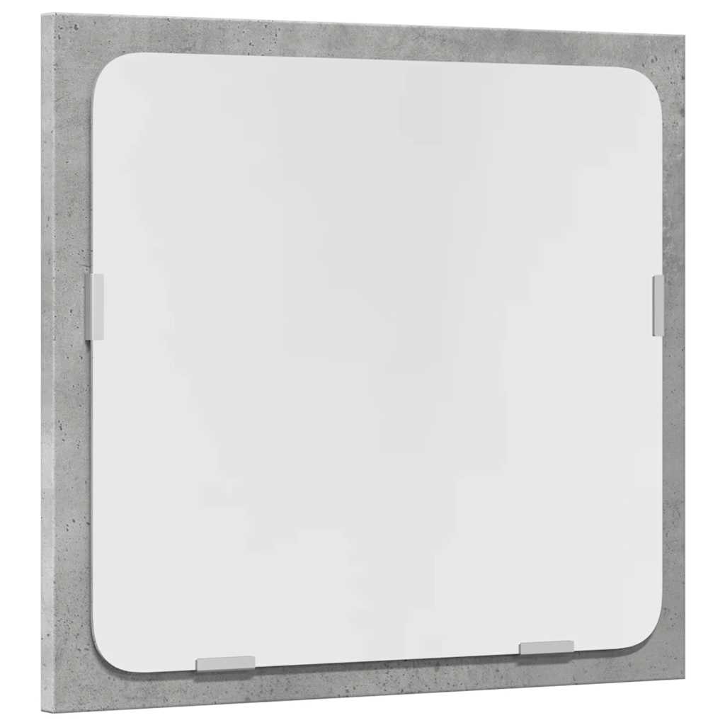 2 Piece Bathroom Furniture Set Concrete Grey Particleboard