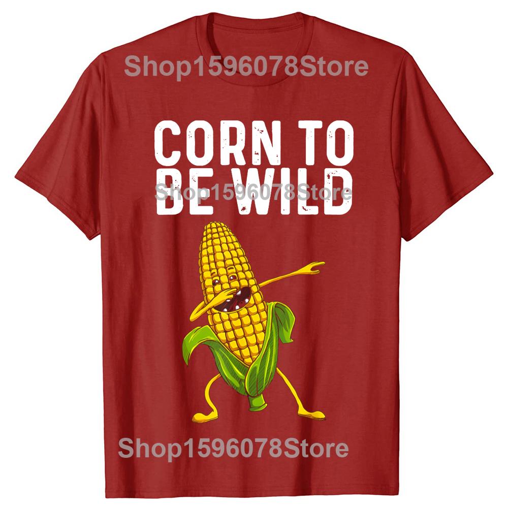 Rolig majsbondes klassiska t-shirt sommar herr damkläder mode t-shirts bomull kortärmad överdimensionerad lös t-shirt toppar