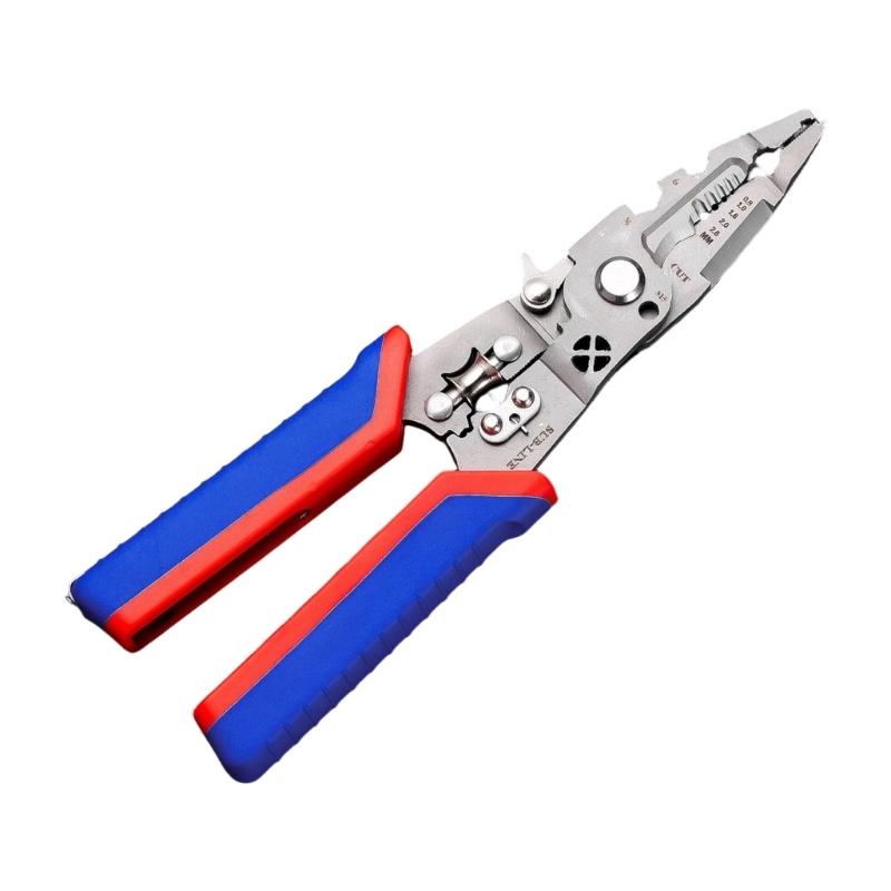 Wire Stripping Pliers Builtin Voltage Warning System Electric Wire Stripping Tool Professional Electrical Repair