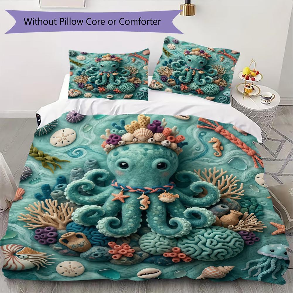 

Cute animals Pattern Bedding uilt Set uilt Cover Pillowcase Home Decoration Birthday Gift (1 * duvet cover + 19 * pillowcase without core) 135x200cm