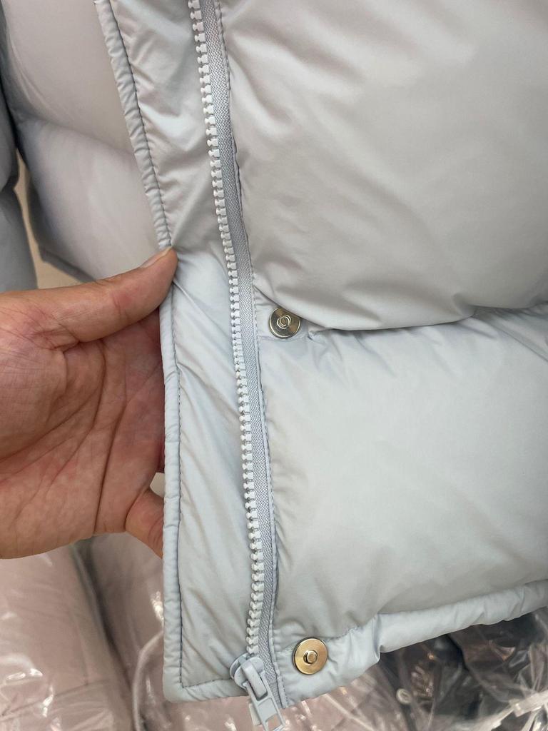 2025 Women's Petite Thickened White Duck Down Jacket - Short Stand-Up Collar