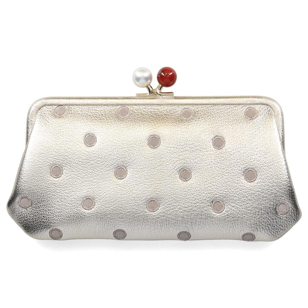 Acrylic clasp long wallet