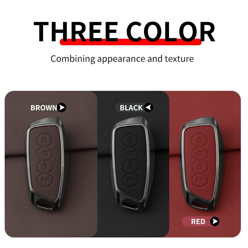 Zinc Alloy Car Key Case Cover for Great Wall Haval H5 H6 H9 H-DOG Owl Dragon Max 2023 2024 Remote Key Case Car Accessories