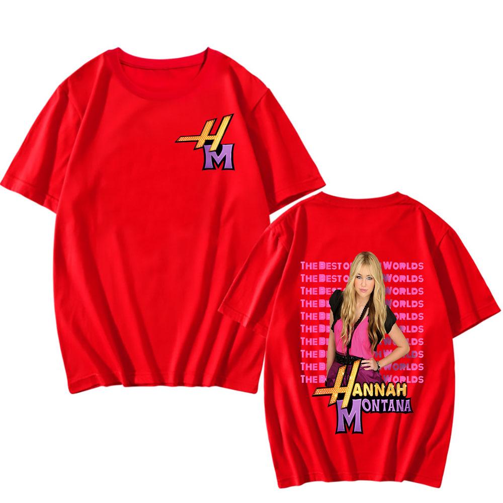 Hannah Montana Music Print TShirt Unisexs and Womens Style Casual ShortSleeved TShirt HipHop Style Streetwear Style