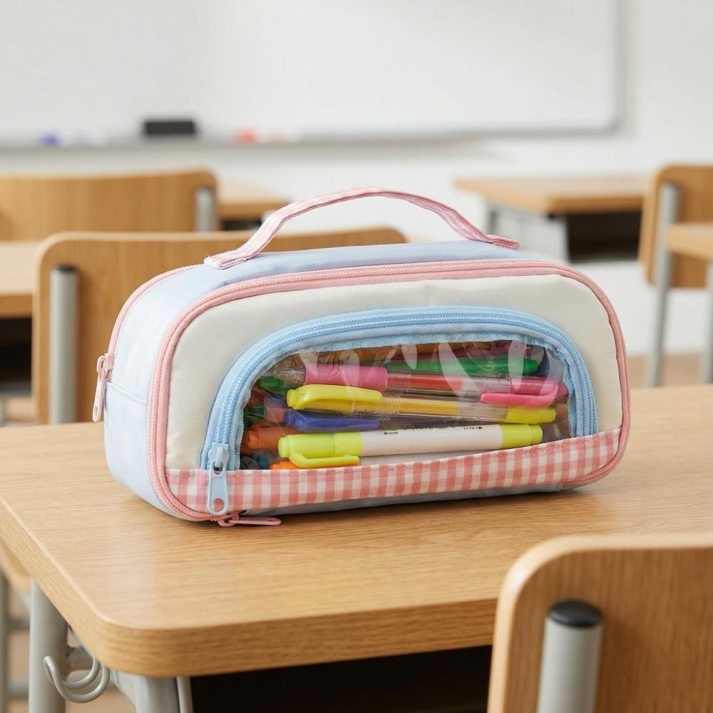 Pencil Holder Korean Stationery Bag Makeup Bag Pen Storage Bag  School Office