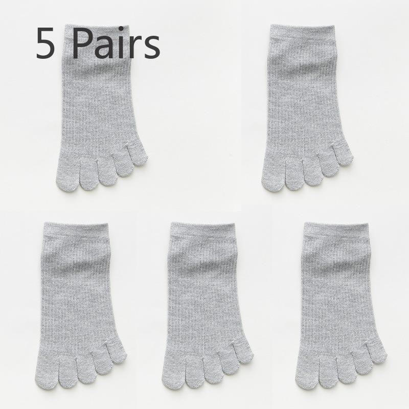 5 Pairs of Female Summer Thin Lovely Deodorizing Sweat Absorbing Breathable Five Toe Socks