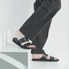 [Miami Project] MF S1012 Centendre Double Line Leather Slipper Vantablack [S1012] [Shipped from Korea] 100% Authentic