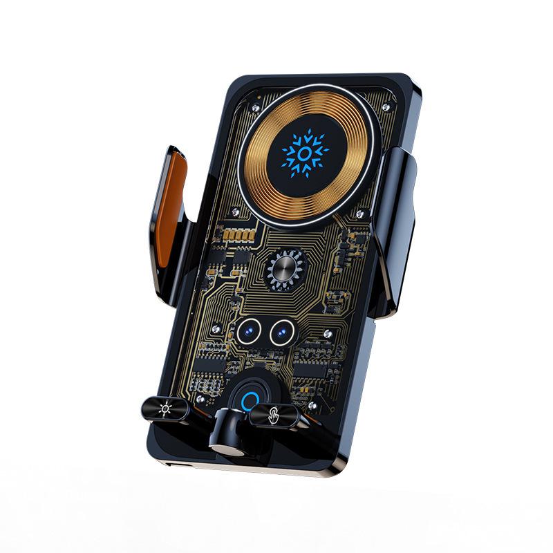 66W Wireless Fast Charging Car Phone Holder and Navigation Mount