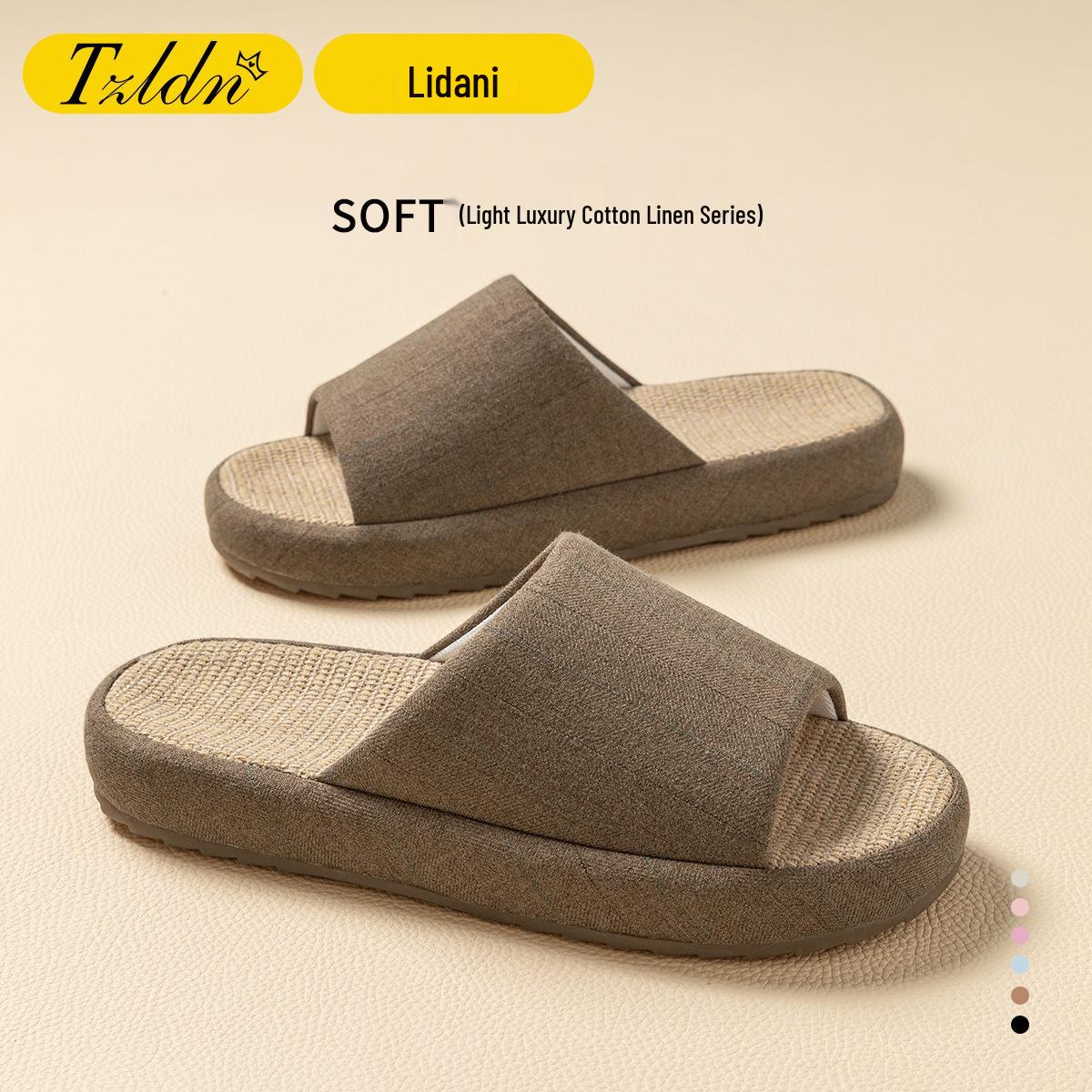 

Breathable Non-Slip Cotton Linen Slippers for Men & Women - Silent, Sweat-Absorbent, Indoor Use, All-Season Wear 40-41 [Fits 39-40]