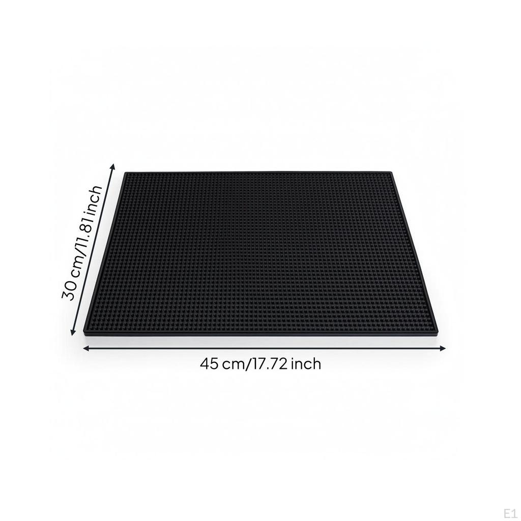 PVC Bar Mat NonSlip with Raised Dots Easy to Clean for Bartenders, Baristas, Coffee Station,