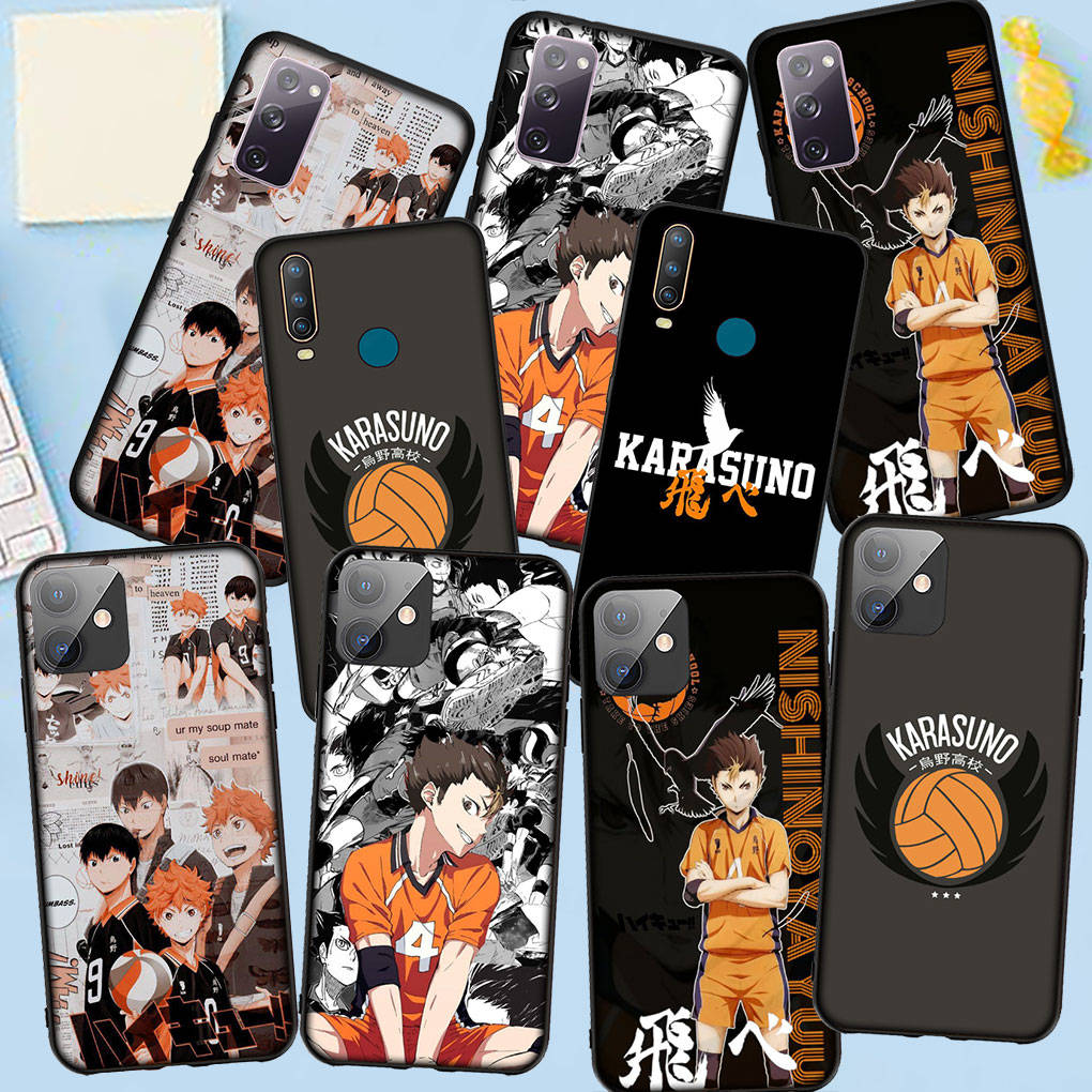 Phone Case for Samsung Galaxy S25 S24 S23 iPhone 16 15 Xiaomi Redmi Note 14 13 12 16E 11 Pro Max OPPO Moto Huawei Karasuno Haikyuu Shoyo Hinata Cover