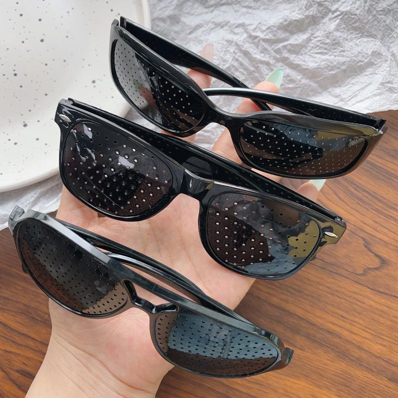 Ochelari pentru astigmatism anti-miopie, corectarea vederii, oboseală, ochelari cu orificii pentru bărbați, femei, ochelari pentru îmbunătățirea vederii