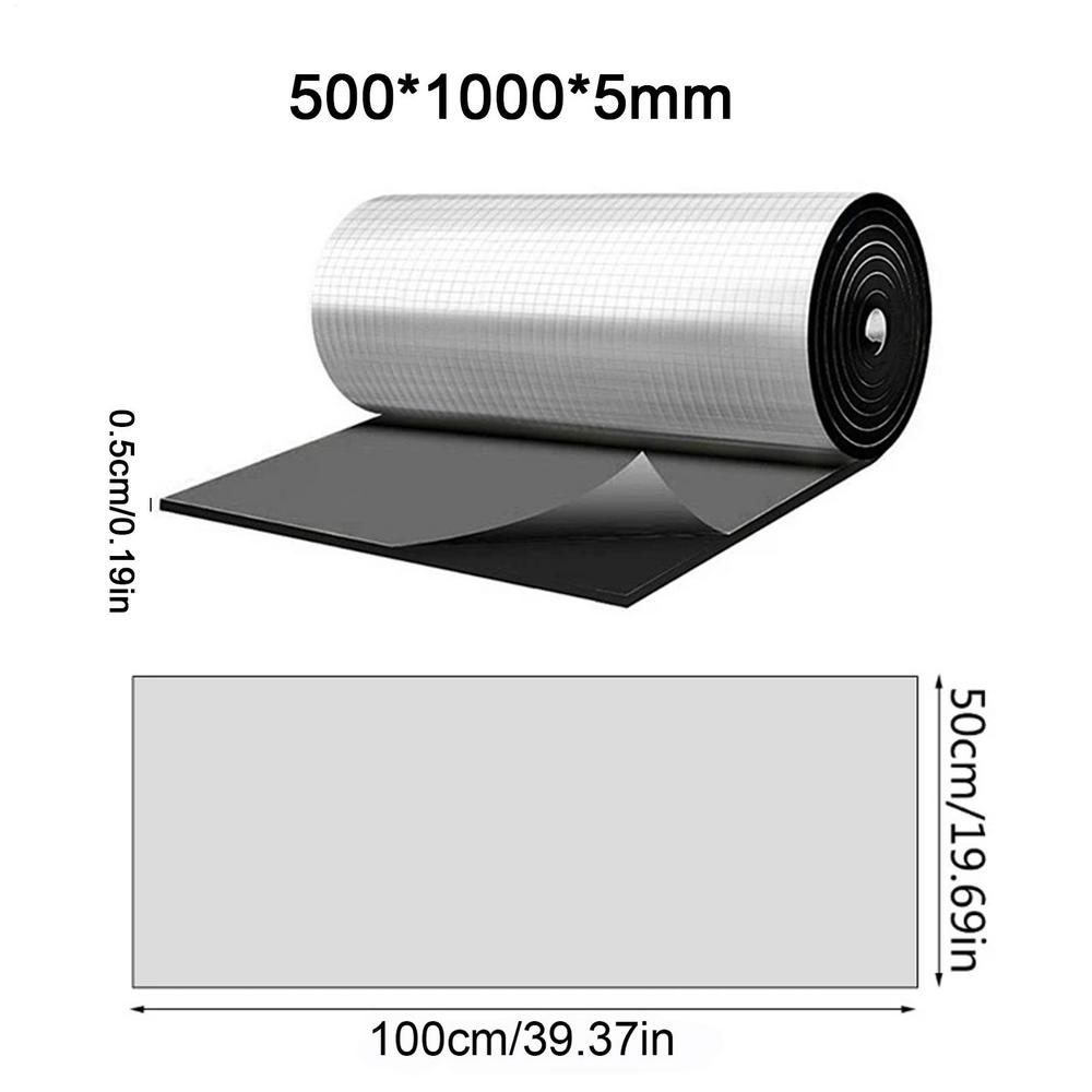 Fireproof Heat and Sound Insulation Mat Acoustic Thermal Mat Soundproof Wall Panels Noise Insulation for Car Deadening 4 Sizes