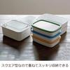 Fuji Enamel Shallow Storage Medium with Freezer Conte White Container, Size, 0.9L, Canister, Lid, IH, Oven, Compatible, KE-M LW,