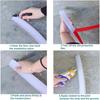 Shower Barrier Water Stopper Bathroom Waterproof Strip Water Retaining Strip Bendable Door Bottom Sealing Strip