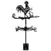  Wrought Iron Rooster Weather Vane Outdoor Ornaments Vanes Modeling Weathervane Patio Garden Decor Child Decorative Farm