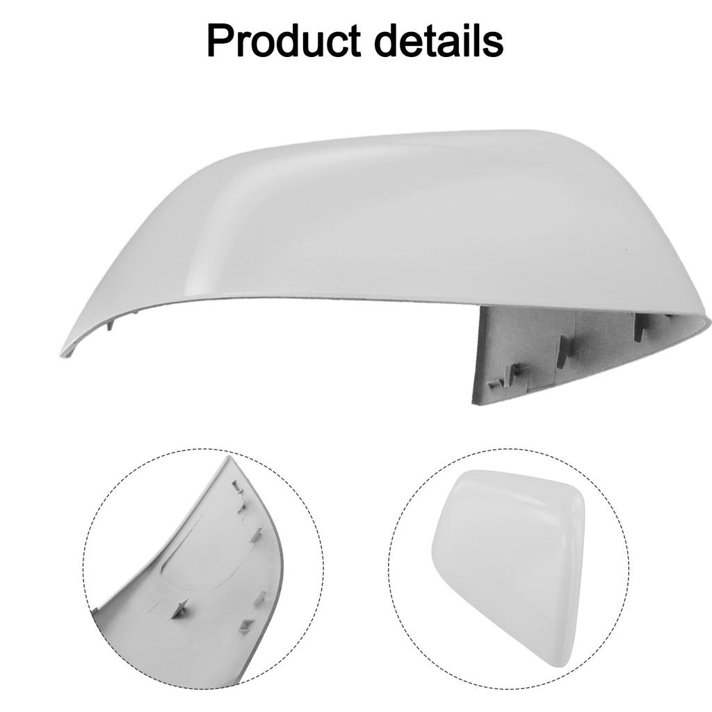 Car Mirror Cover Stylish Car Exterior Parts Fit For Tesla Model Y 21-23 Right Side Door Wing Mirror Cover White 1495594-00-A