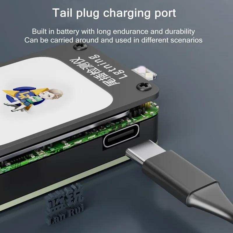 Lanrui SE-II Tail Insertion Detecting Instrument for IP Android Phone Current Voltage Type-C Lightning Testing Tool