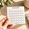 Minimalist Undated 30-Day Habit Tracker Journal, Grid Daily Task Checklist Pad, Office Student Scrapbook Planning Stationery
