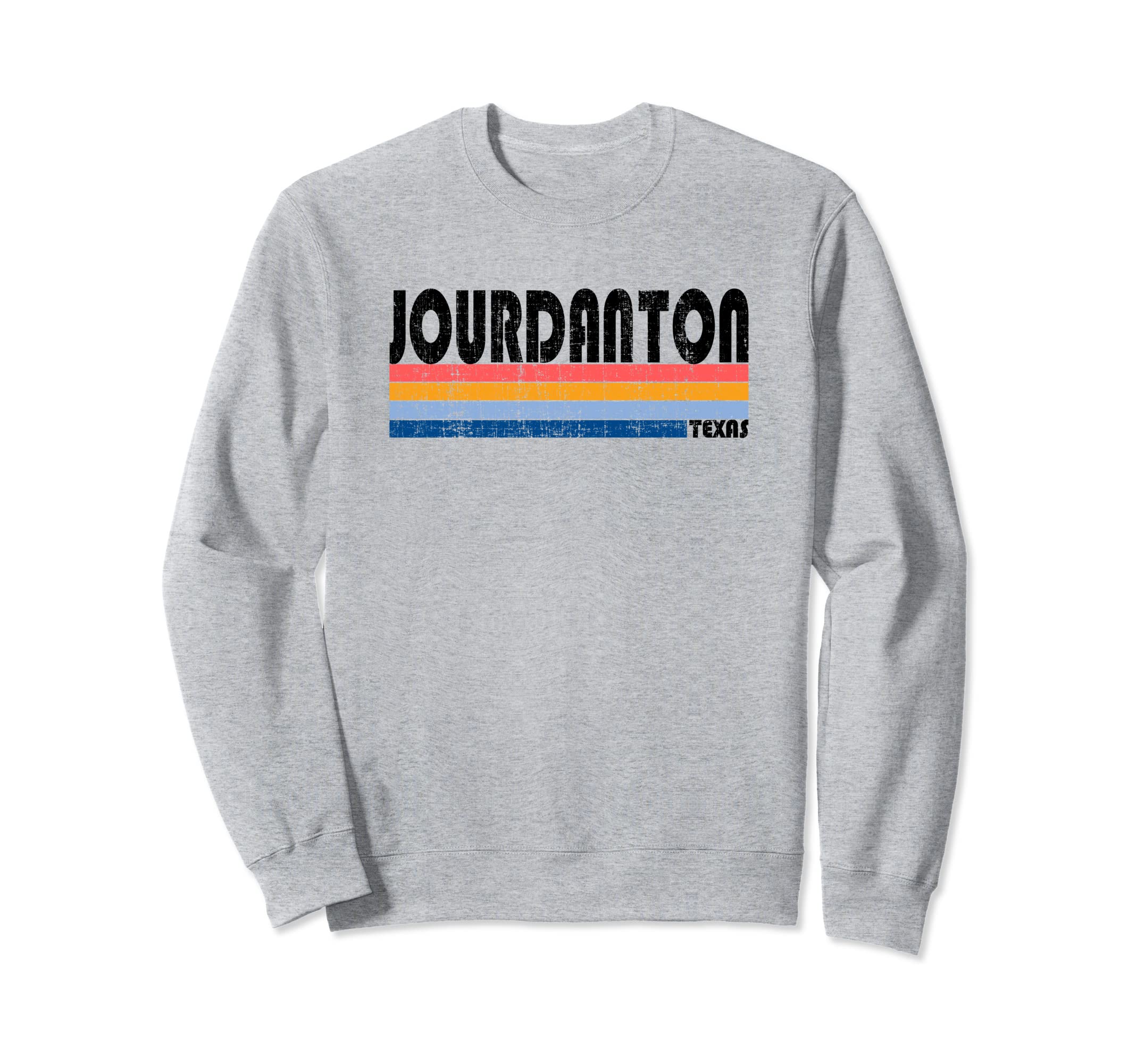 

Texas Hometown Pride Retro Style Sweatshirt Jourdanton, 70s/80s серый