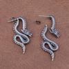 Fashion Chinese Dragon Earrings Stainless Steel Unique Handsome Loong Ear studs for Women Gift Vintage Male Jewelry Accessories