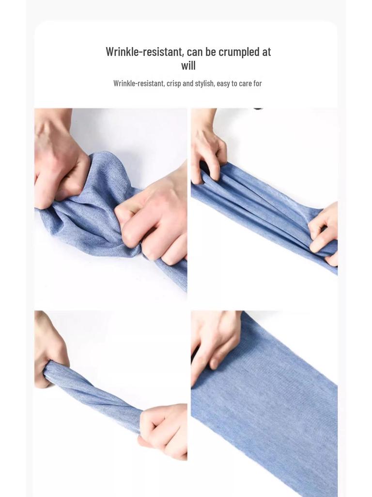 Women's High Waist Ice Silk Ripped Jeans - 2025 Summer Collection, Loose Straight Wide-Leg Pants