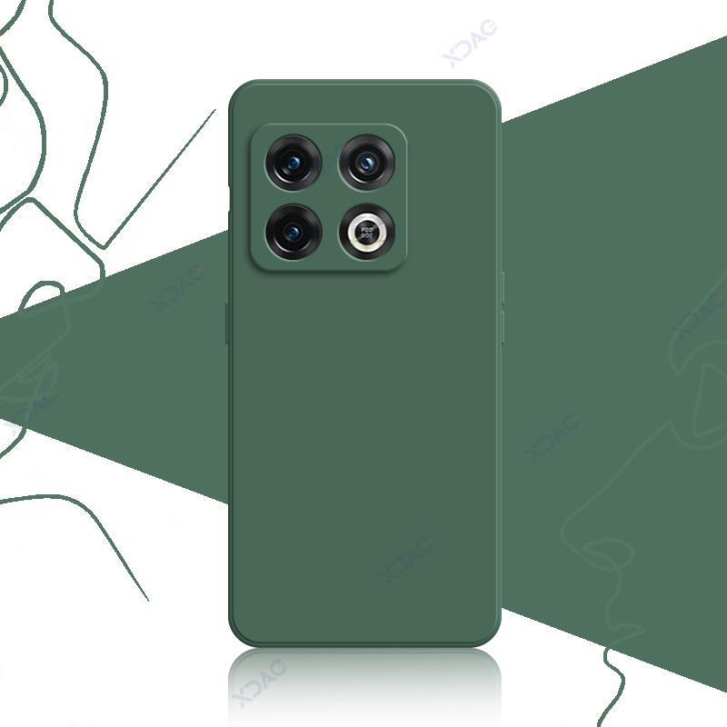 Mobile Phone Case for OnePlus 10 Pro One Plus 10Pro 5G 360 Soft Luxury Square Liquid Silicone Back Cover Waterproof Bag