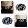 Wolf Gürtelschnalle Lederhandwerk Metall Ersatzschnalle Geschenk für Vater Lederhandwerk Streetwear Geschenk Ersatz