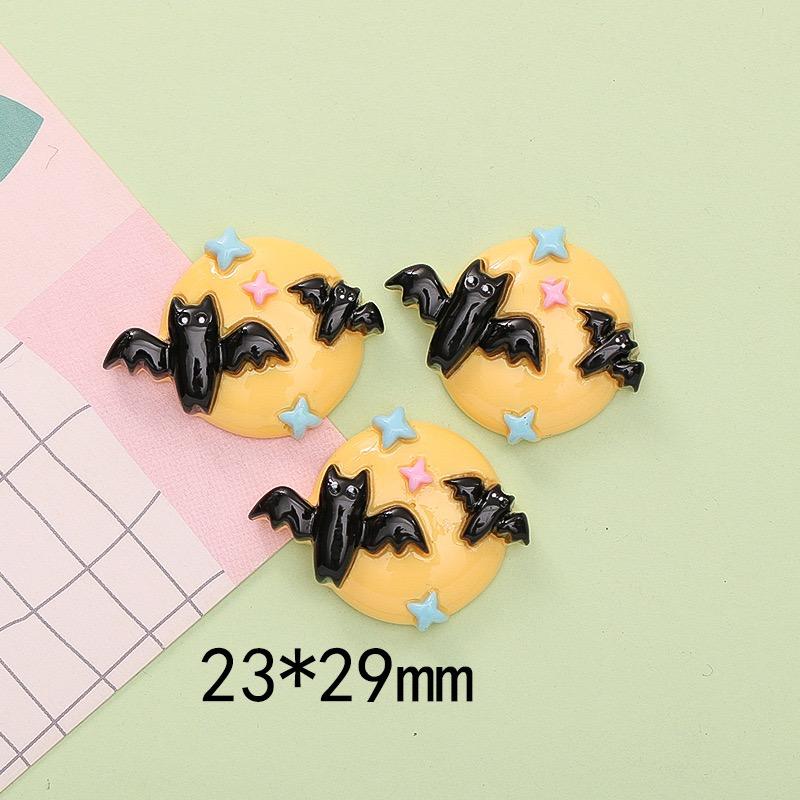 10Pcs New Mini Cute Cartoon Halloween Collection Flat Back Resin Cabochons  DIY Jewelry Craft Decoration Accessorie