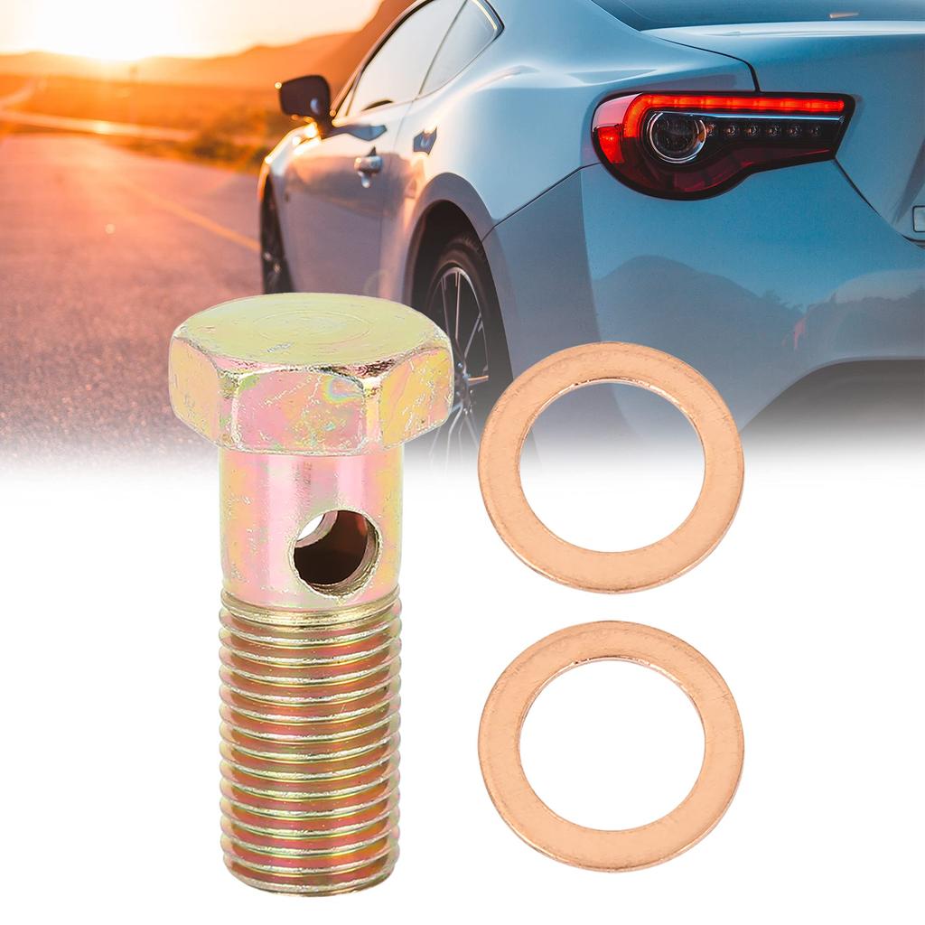 uxcell Banjo Bolt Brake Mounting Accessories Fastener M14x1.5mm with M14 Washers