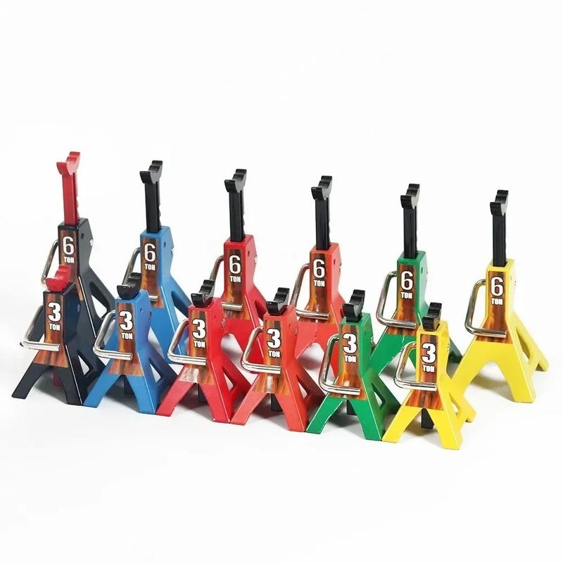 1/10 Metal Height Adjustable 3T 6T Jack Repair Stand Decoration Tool for RC Crawler Axial SCX10 TRX6 TRX4 CC01 D90 D110