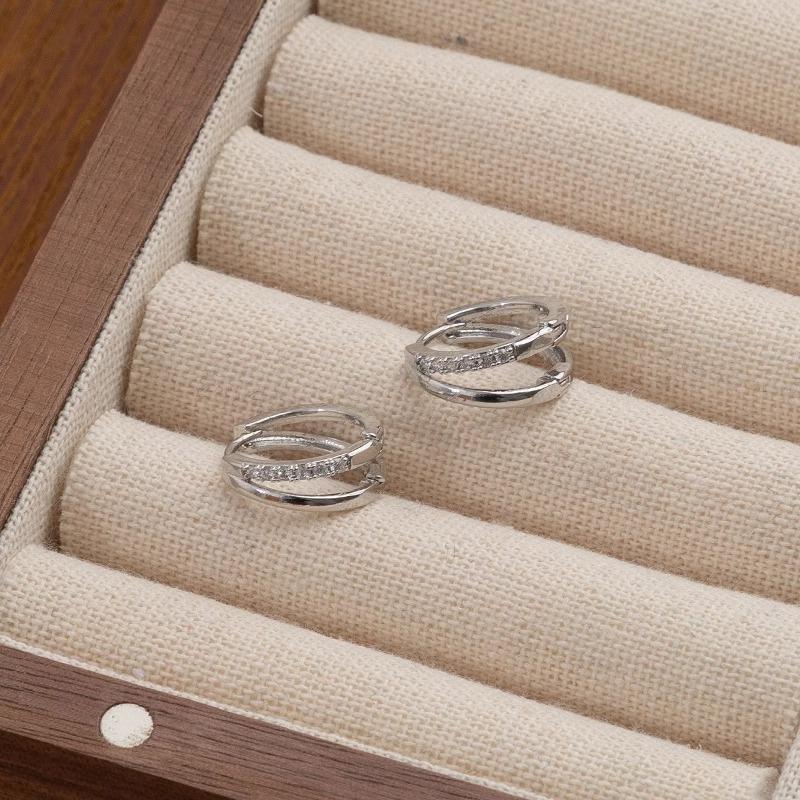 Female Niche High-end Fashion Versatile Double-layer Earrings