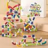 Expandable Magnetic Building Sticks Flexible Rods with Strong Magnets Kids STEM Learning Toys for Creative 3D Shapes