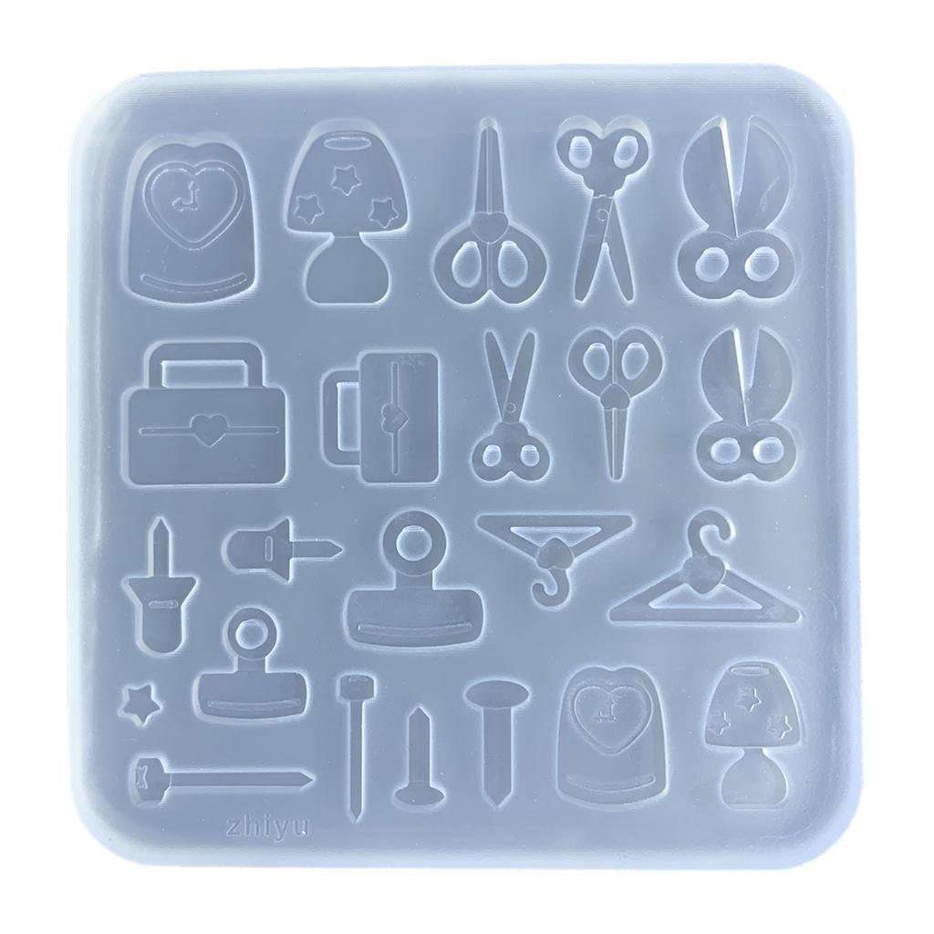 Playing Card Silicone Resin Mold Tiny Bowknot Star Tennis Shape Mold Filling Craft 3D Clothes DIY Making Handmade Crafts