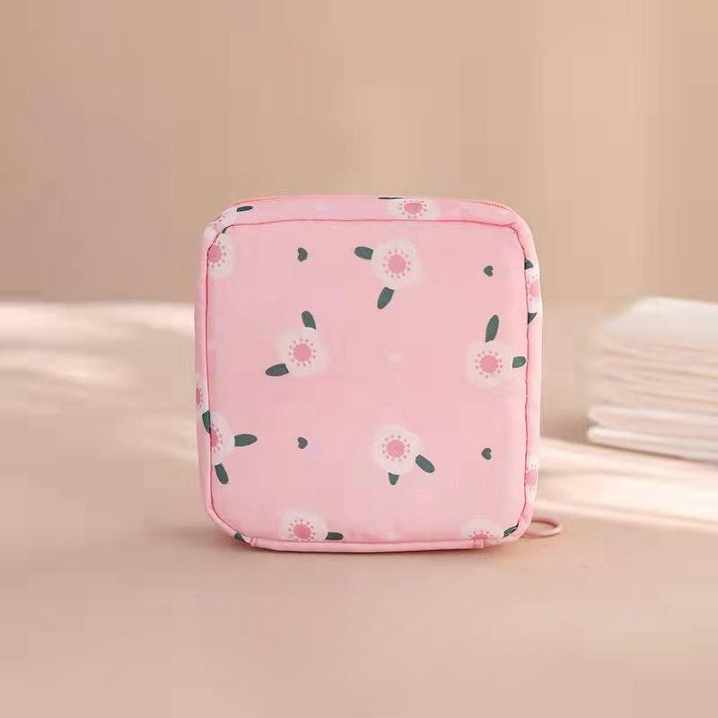 Borsa portaoggetti per pannolini e assorbenti igienici per bambine, in nylon, per confezioni di assorbenti igienici, porta monete, organizer per gioielli, custodia per carte di credito