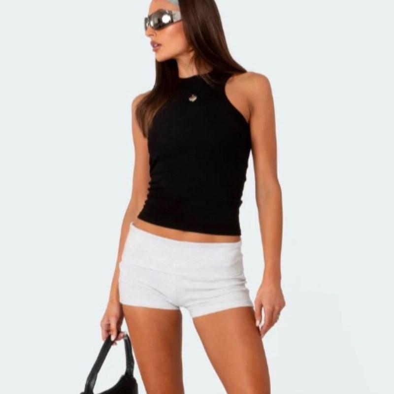 Aesthetic Women's Short Letter Printing Casual Harajuku Drawstring Elastic Waist Cycling Shorts Y2K Gothic