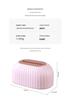Elegant Striped Desktop Tissue Box with Spring-Loaded Lift for Hotel or Living Room