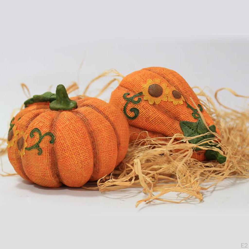 Artificial Pumpkins Halloween Autumn Embellishing Harvest Seasonal DIY for Holiday Props