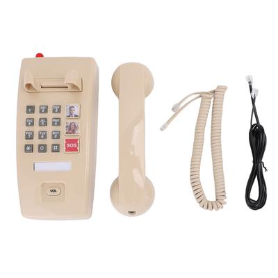 Retro Duvar Telefonu Kullanımı Kolay 3 Seviye Ses Duvara Monte Sabit Hatlı Telefon Ev Masa İçin